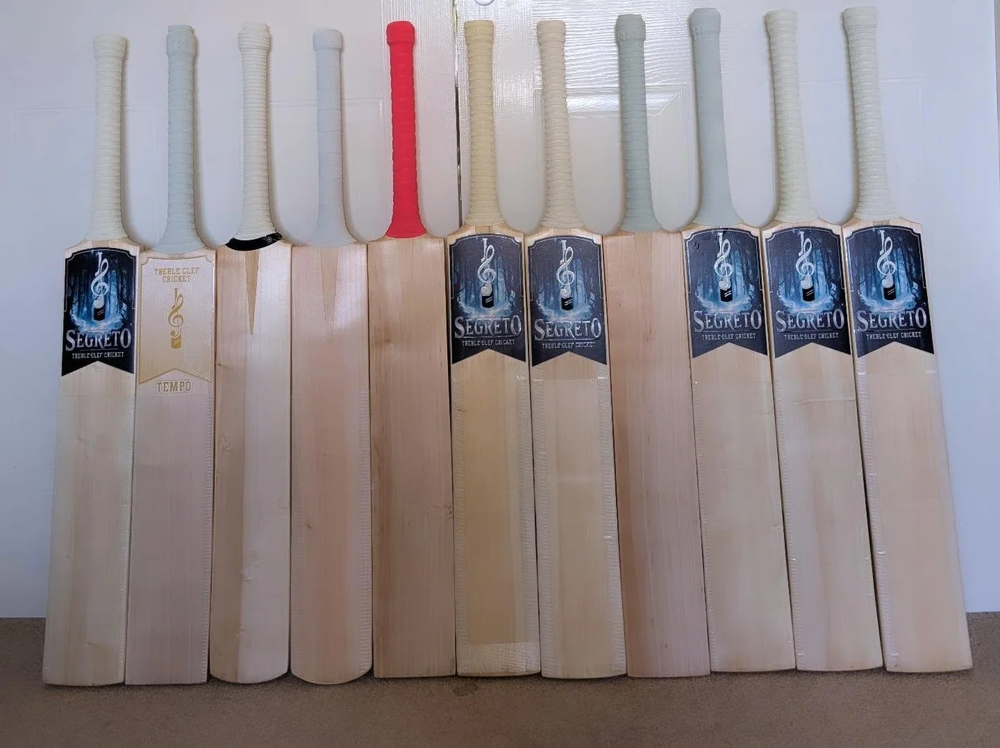 A row of Segreto bats